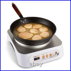 Nestiqex 1700W 100V~185V Induction Cooktop With Wok Pan Electric Stove Burner