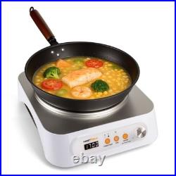 Nestiqex 1700W 100V~185V Induction Cooktop With Wok Pan Electric Stove Burner
