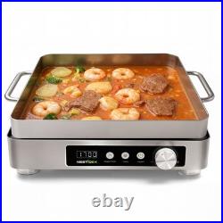 Nestiqex 1700W 120V Induction Cooktop Commercial Large Portable Stove 24h Timer