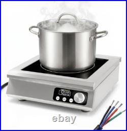 Nestiqex 5000W 208V~275V 3-Phase Induction Cooktop Commercial Electric Stove