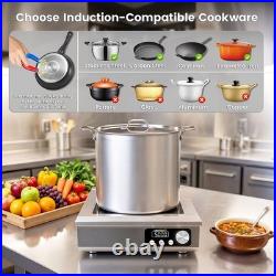 Nestiqex 5000W 208V~275V 3-Phase Induction Cooktop Commercial Electric Stove