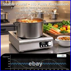 Nestiqex 5000W 208V~275V 3-Phase Induction Cooktop Commercial Electric Stove