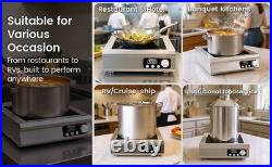 Nestiqex 5000W 208V~275V 3-Phase Induction Cooktop Commercial Electric Stove Nestiqex 5000W 208V~275V 3-Phase Induction Cooktop Commercial Electric Stove