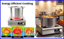 Nestiqex 5000W 208V~275V 3-Phase Induction Cooktop Commercial Electric Stove