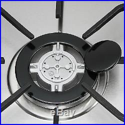 New 30 Stainless Steel 5 Burner Built-in Stoves LPG/NG Gas Cooktops Cooker USA