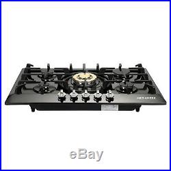 New 30 Stainless Steel 5 Burners Built-In Stove Cooktop Gas NG/LPG Hob Cooker
