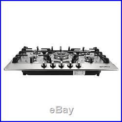 New 30 inch Stainless Steel 5 Burner Built-In Stoves NG LPG Gas Cooktop Cooker