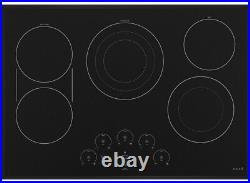 New GE Cafe 30-in 5 Elements Smooth Surface Black Electric Cooktop CEP90301NBB