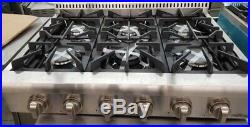 New Last Years Model Thor Kitchen 36 Rangetop Stainless 6 Burners Natural Gas