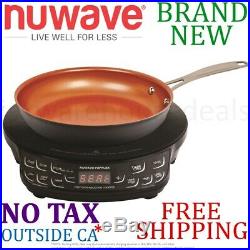 New NuWave Precision 2pc Piece INDUCTION COOKTOP SET w FRYPAN Non Stick 9in Inch
