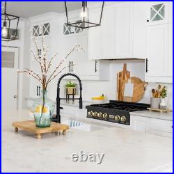 New Open Box Zline 36 Rangetop 6 Gas Burner Black Stainless Steel Rtbz-36-g Ob