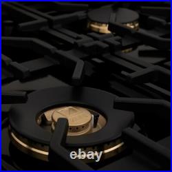 New Open Box Zline 36 Rangetop 6 Gas Burner Black Stainless Steel Rtbz-36-g Ob