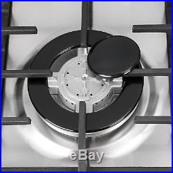 New Type 34 Stainless Steel 6 Burner Built-In Stove NG Cooktops Home Cooker