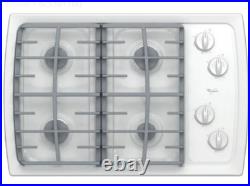 New whirlpool 30 gas cooktop WHITE SCS3017RQ OPEN BOX COMPLETE