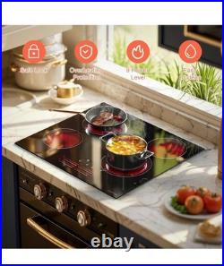 Noxton 24 Inch, 4 Burner Radiant Electric Stove Top, 6000W, 220-240V hard wired Noxton 24 Inch, 4 Burner Radiant Electric Stove Top, 6000W, 220-240V hard wired