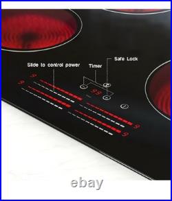 Noxton 24 Inch, 4 Burner Radiant Electric Stove Top, 6000W, 220-240V hard wired Noxton 24 Inch, 4 Burner Radiant Electric Stove Top, 6000W, 220-240V hard wired