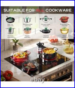 Noxton 24 Inch, 4 Burner Radiant Electric Stove Top, 6000W, 220-240V hard wired Noxton 24 Inch, 4 Burner Radiant Electric Stove Top, 6000W, 220-240V hard wired