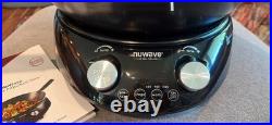 NuWave Precision Induction 4-Quart Electric Wok Wok Stand, Frying Rack & Book