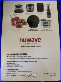 NuWave Precision Induction 4-Quart Electric Wok Wok Stand, Frying Rack & Book