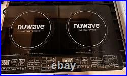 Nuwave Double Induction Cooktop Powerful 1800W, 2 Large 8 Heating Coils Ceramic