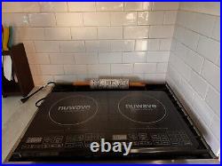 Nuwave Double Induction Cooktop Powerful 1800W, 2 Large 8 Heating Coils Ceramic