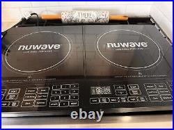 Nuwave Double Induction Cooktop Powerful 1800W, 2 Large 8 Heating Coils Ceramic