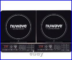 Nuwave Double Induction Cooktop, Powerful 1800W, 2 Large 8 Heating Coils, In