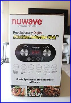 Nuwave Precision Induction Wok 4-quart Electric Wok Black