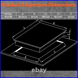 Opened box never use, Ramblewood 4 Burner 30 Electric Cooktop EC4-60