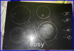 Perfectly Working GE Radiant Electric Cooktop cracked Glass Lower Left #JP3030