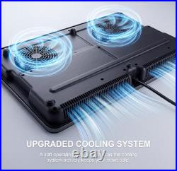 Placa de Inducción Doble 1800W Portátil con 9 Niveles y Pantalla LED