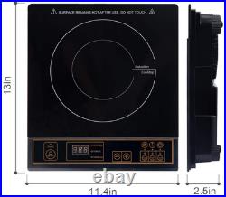 Placa inducción portátil 1800W cocina eléctrica compacta para encimera, Nuevo