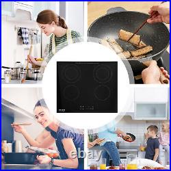 Plug in Induction 4 Zones Electric Hob 60cm with Touch Control & Safety Lock