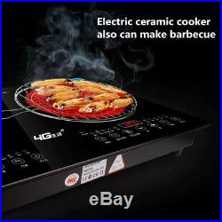 Portable 2200W Electric Dual Induction Cooker Cooktop Countertop Double Burner