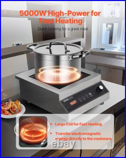 Portable/Commercial Induction Cooktop 1500-5000W Countertop Burner Hot Plate