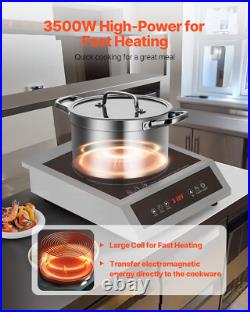 Portable Commercial Induction Cooktop 3500W Countertop Burner 11 Temp Levels Portable Commercial Induction Cooktop 3500W Countertop Burner 11 Temp Levels