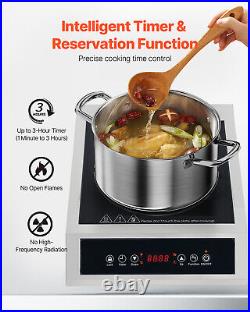 Portable Commercial Induction Cooktop 3500W Countertop Burner 11 Temp Levels Portable Commercial Induction Cooktop 3500W Countertop Burner 11 Temp Levels
