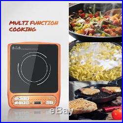 Portable Induction Cooktop 1500W Countertop Burner with Timer, 8 Power Levels