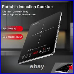 Portable Induction Cooktop AMZCHEF Induction Burner Cooker With Ultra Thin Body