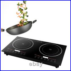 Portable Induction Cooktop Countertop 2400W Dual Cooker Burner Stove Hot Plate
