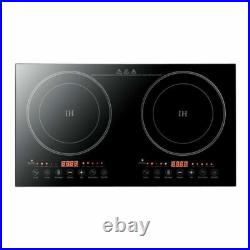 Portable Induction Cooktop Countertop 2400W Dual Cooker Burner Stove Hot Plate