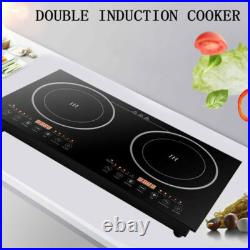 Portable Induction Cooktop Countertop 2400W Dual Cooker Burner Stove Hot Plate