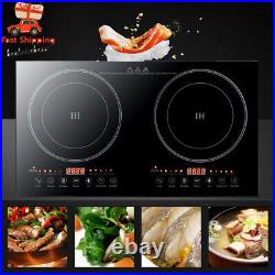 Portable Induction Cooktop Countertop Dual Cooker Burner Stove Hot Plate 2400W