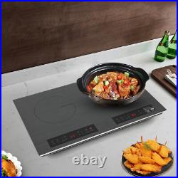 Portable Induction Cooktop Countertop Dual Cooker Burner Stove Hot Plate 4000W