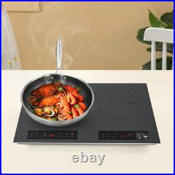Portable Induction Cooktop Countertop Dual Cooker Burner Stove Hot Plate 4000W