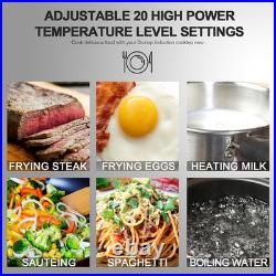 Portable Induction Cooktop Single Burner 1800W Countertop Electric Cooking