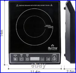 Portable Induction Cooktop Single Burner 1800W Countertop Electric Cooking