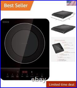 Portable Induction Cooktop with Shatterproof Glass Perfect for Home & RV