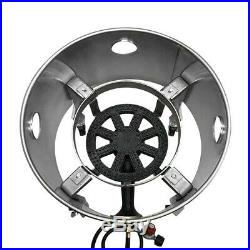 Portable Stainless Steel High Pressure Propane Stove Burner With Wheels 200,000BTU