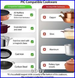 Precision Induction Cooktop Gold, 96 Temp Settings 100°F to 575°F